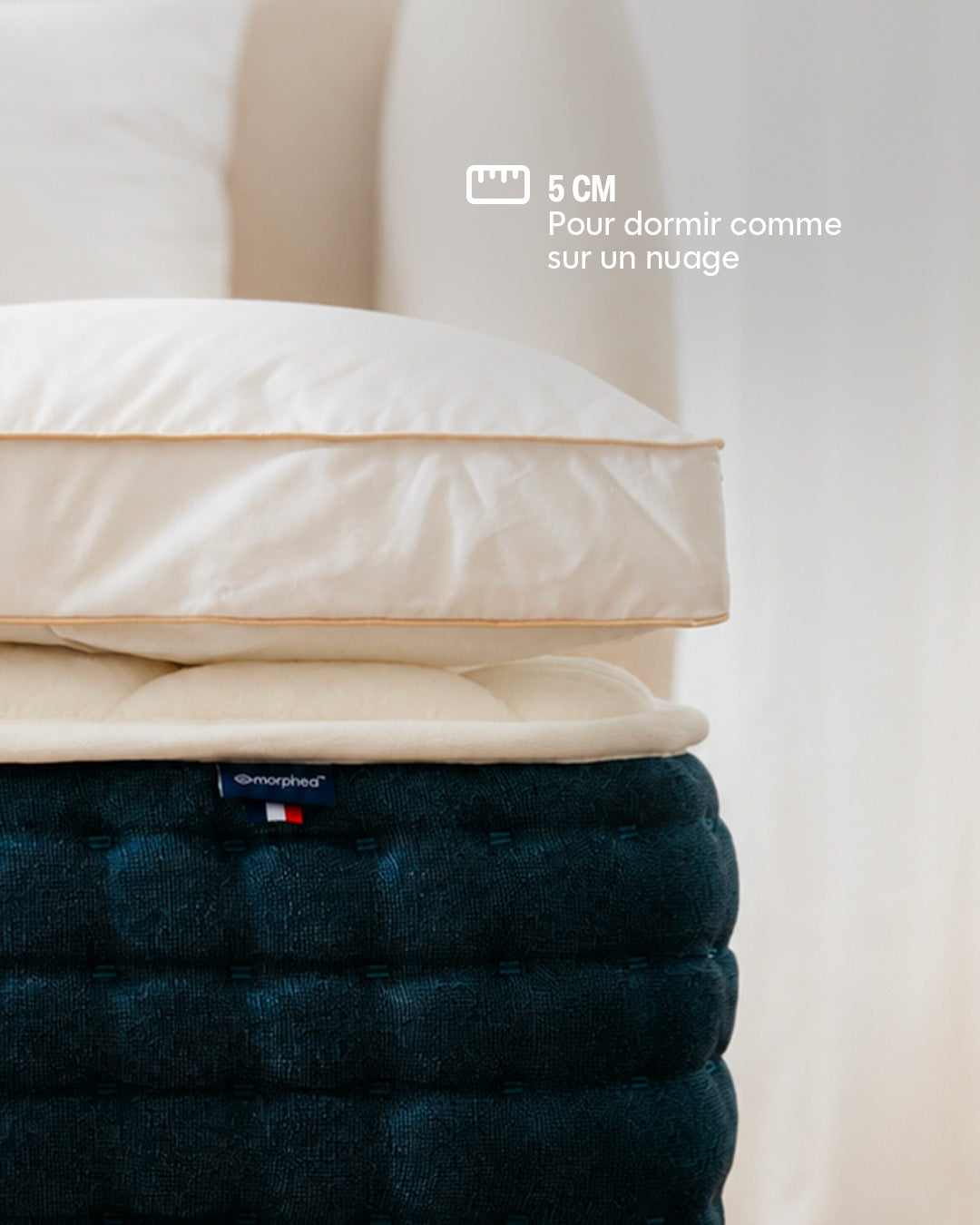The Drimz mattress topper - duck feathers - 5 cm