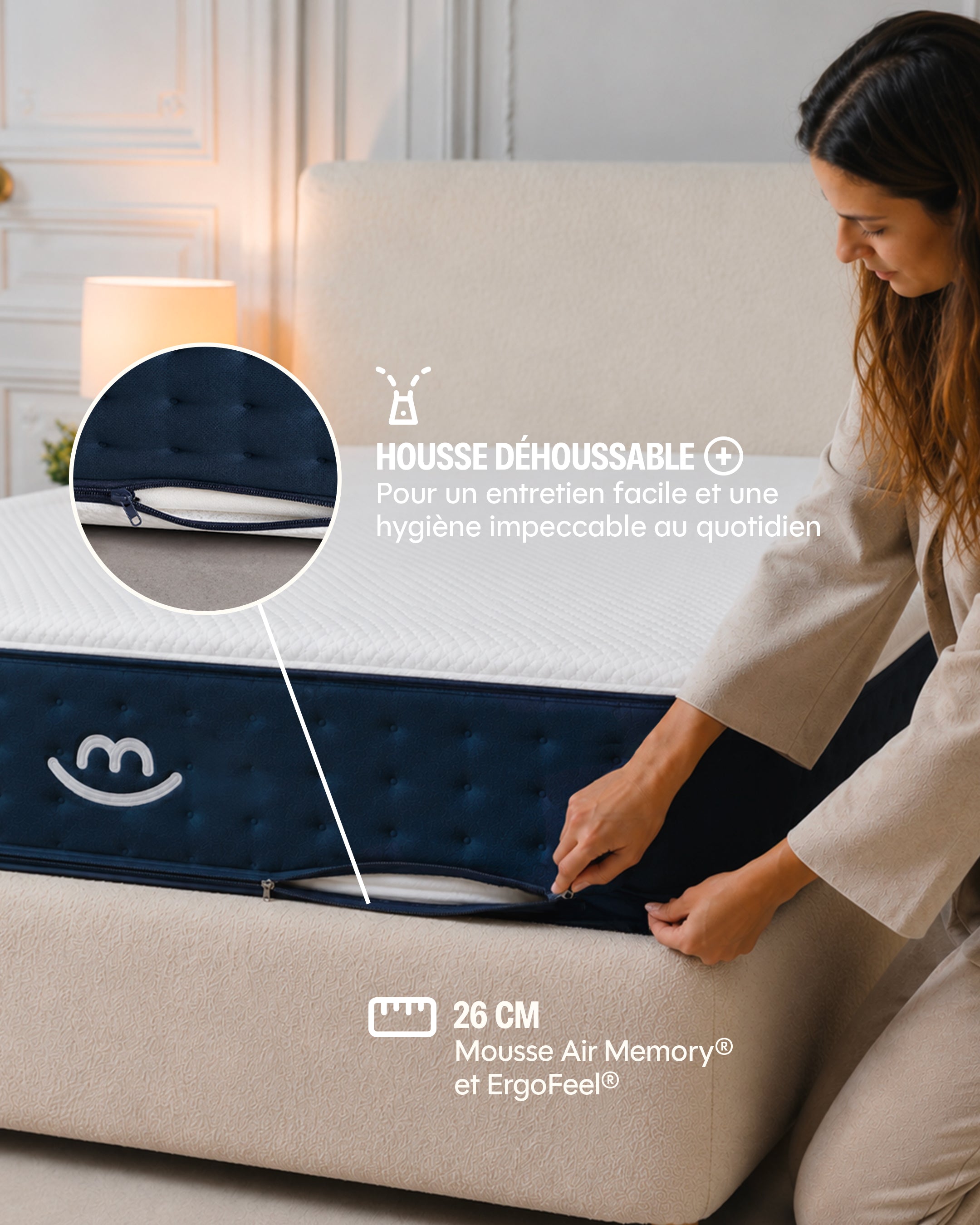 Jade premium hybrid mattress - memory foam - 26cm