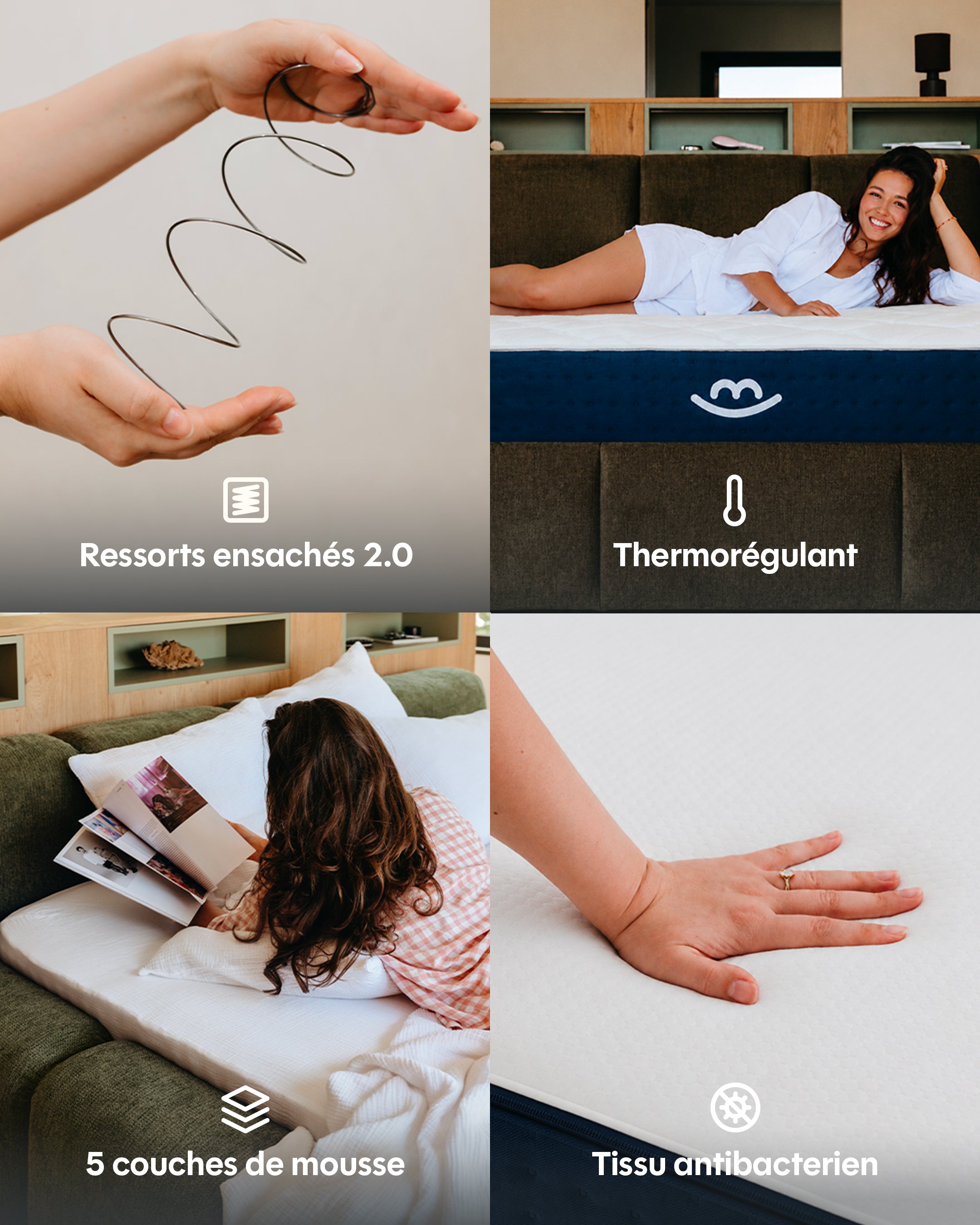 Jade premium hybrid mattress - memory foam - 26cm