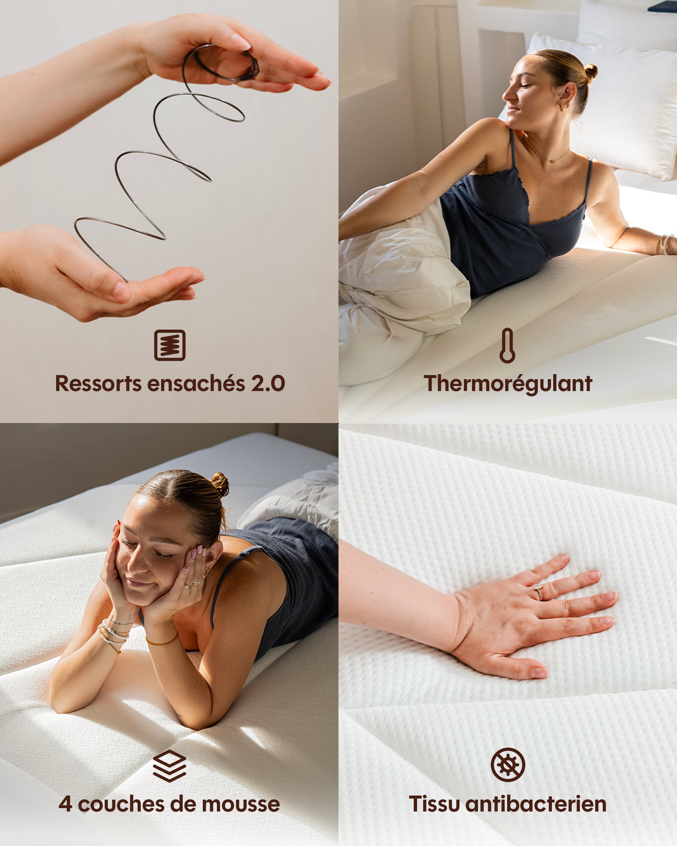 Matelas Hybride - L'Essentiel by Drimz