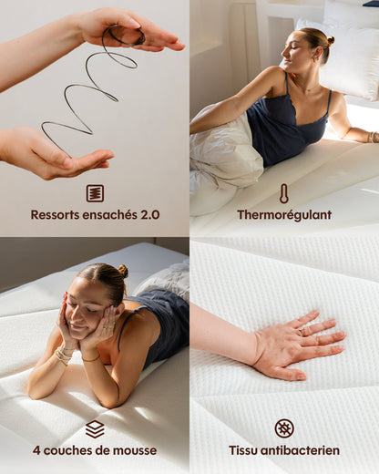 Matelas Hybride - L'Essentiel by Drimz