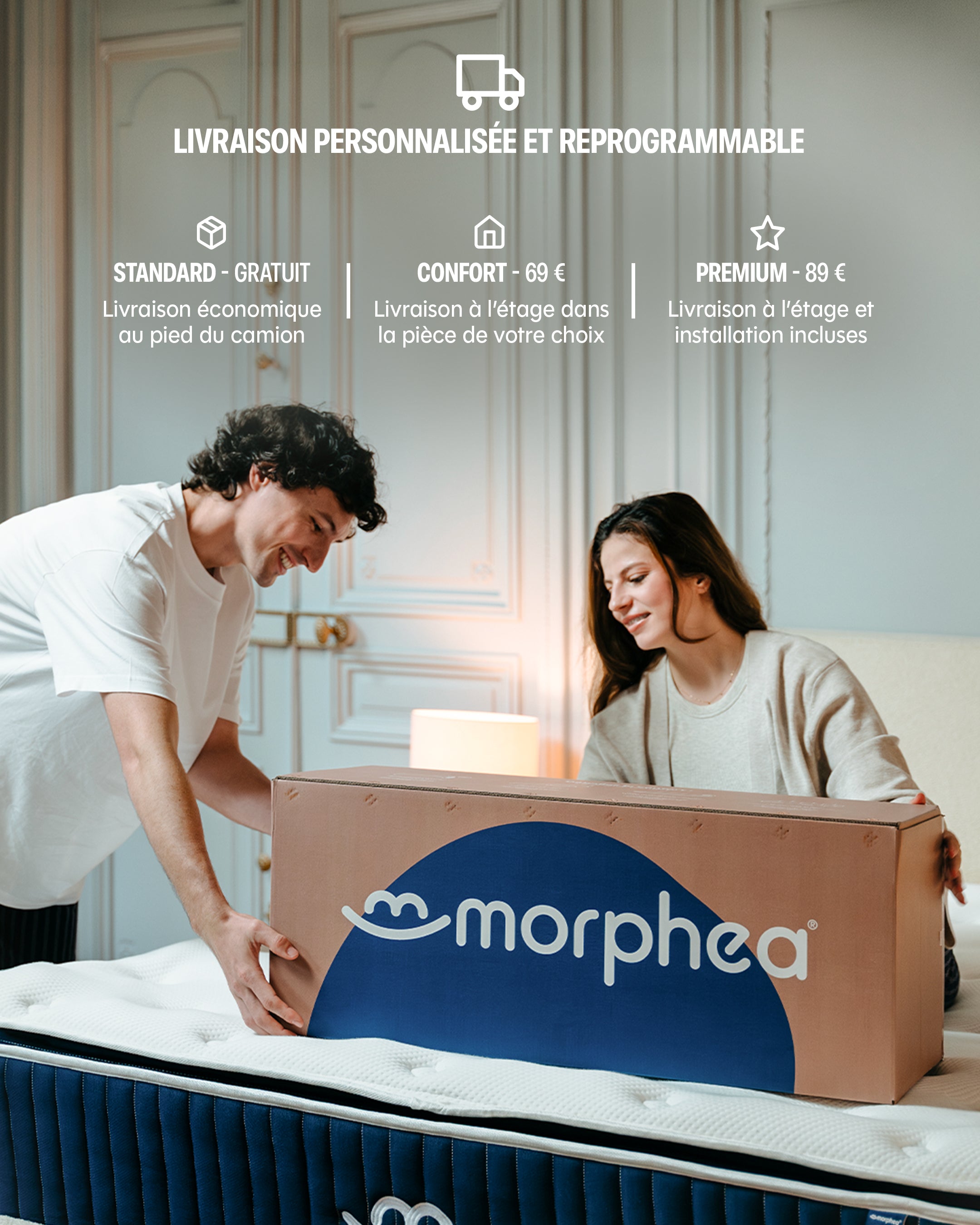 Matelas hybride luxe Victoria - mémoire de forme - 30cm