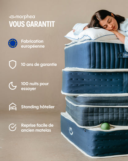 Matelas hybride luxe Victoria - mémoire de forme - 30cm