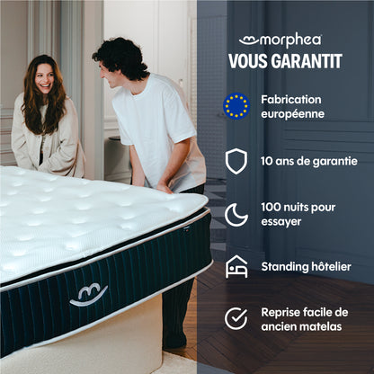 Matelas hybride Mila - mousse et ressorts - 22cm
