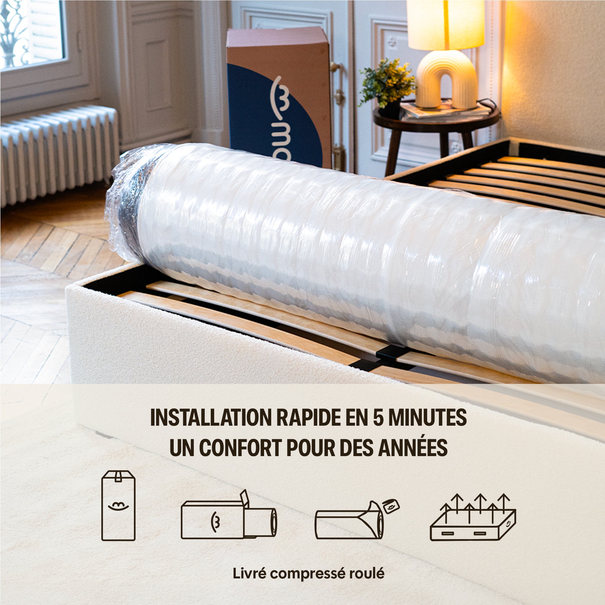 Pack Matelas Hybride Premium - L'Experience + 2 oreillers