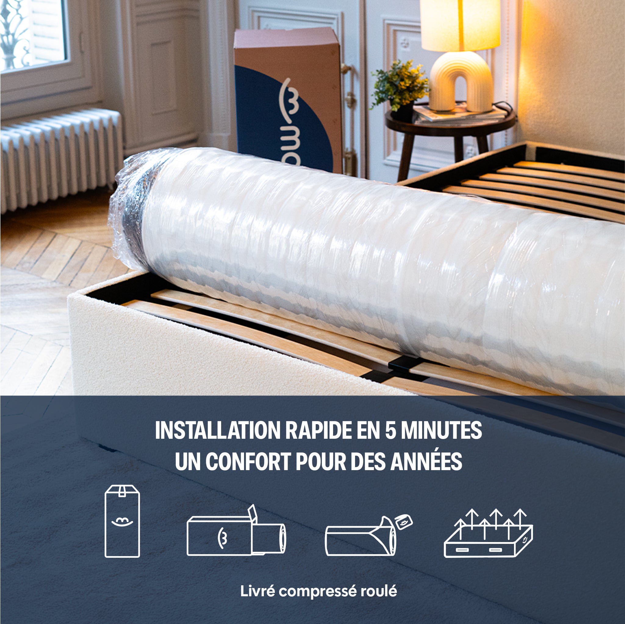 Matelas Hybride Luxe Victoria Plus - Soutien renforcé - 30 cm