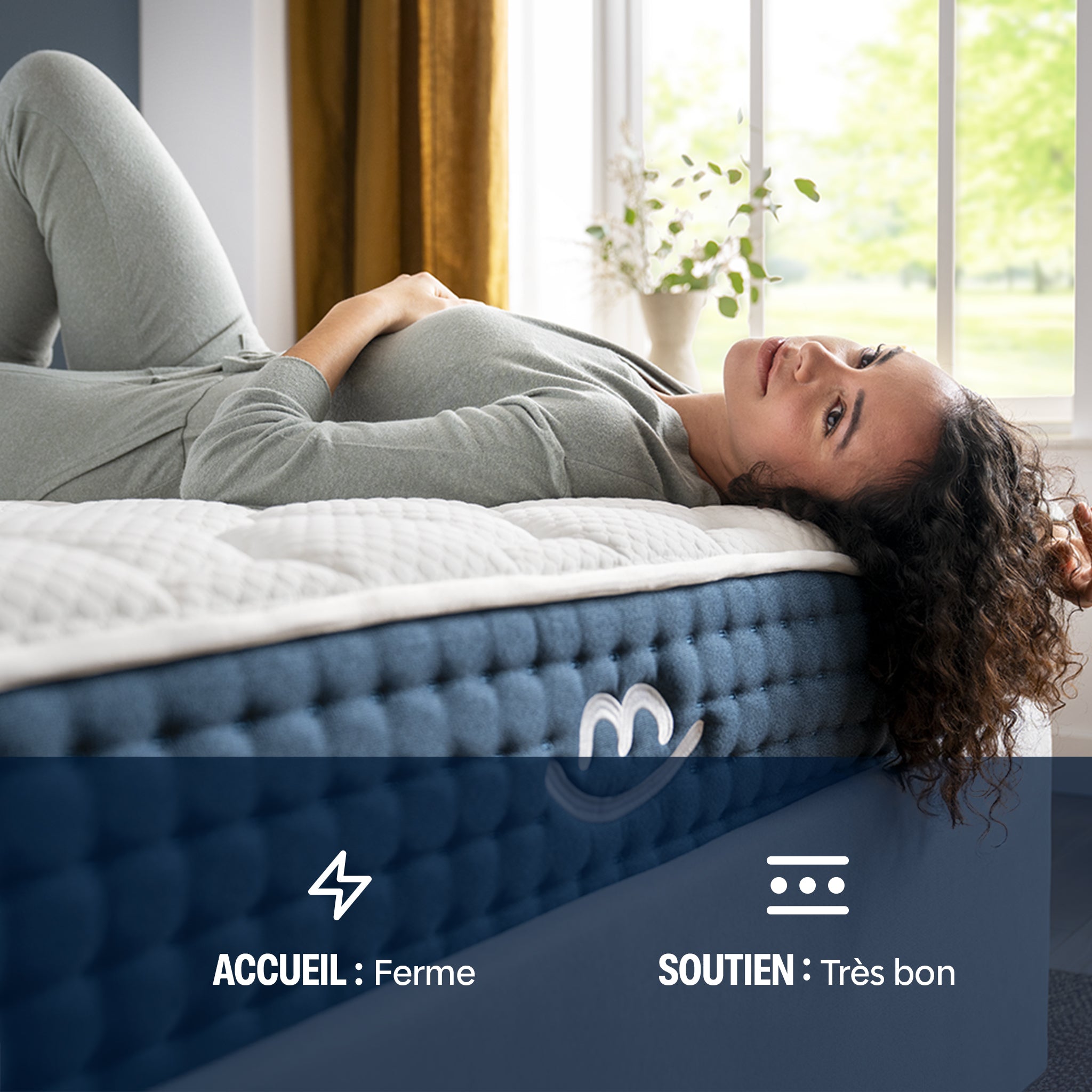 Matelas hybride premium Jade - mémoire de forme - 26cm