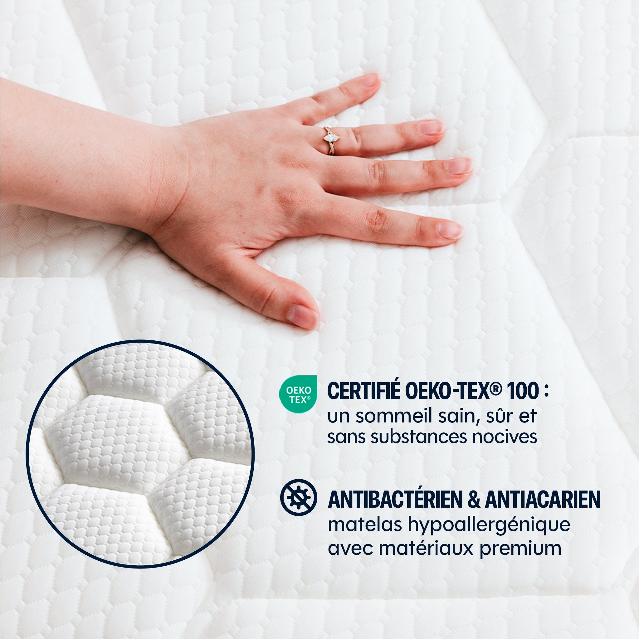 Jade premium hybrid mattress - memory foam - 26cm