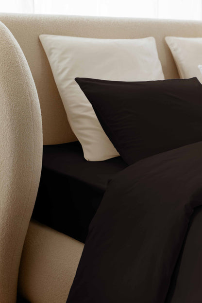 Cotton percale fitted sheet - 6 colors to choose from