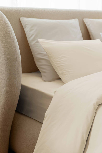 Cotton percale fitted sheet - 6 colors to choose from