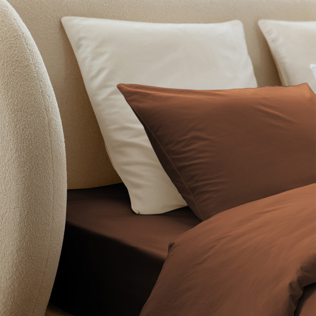 Housse de couette satin de coton - 4 coloris au choix