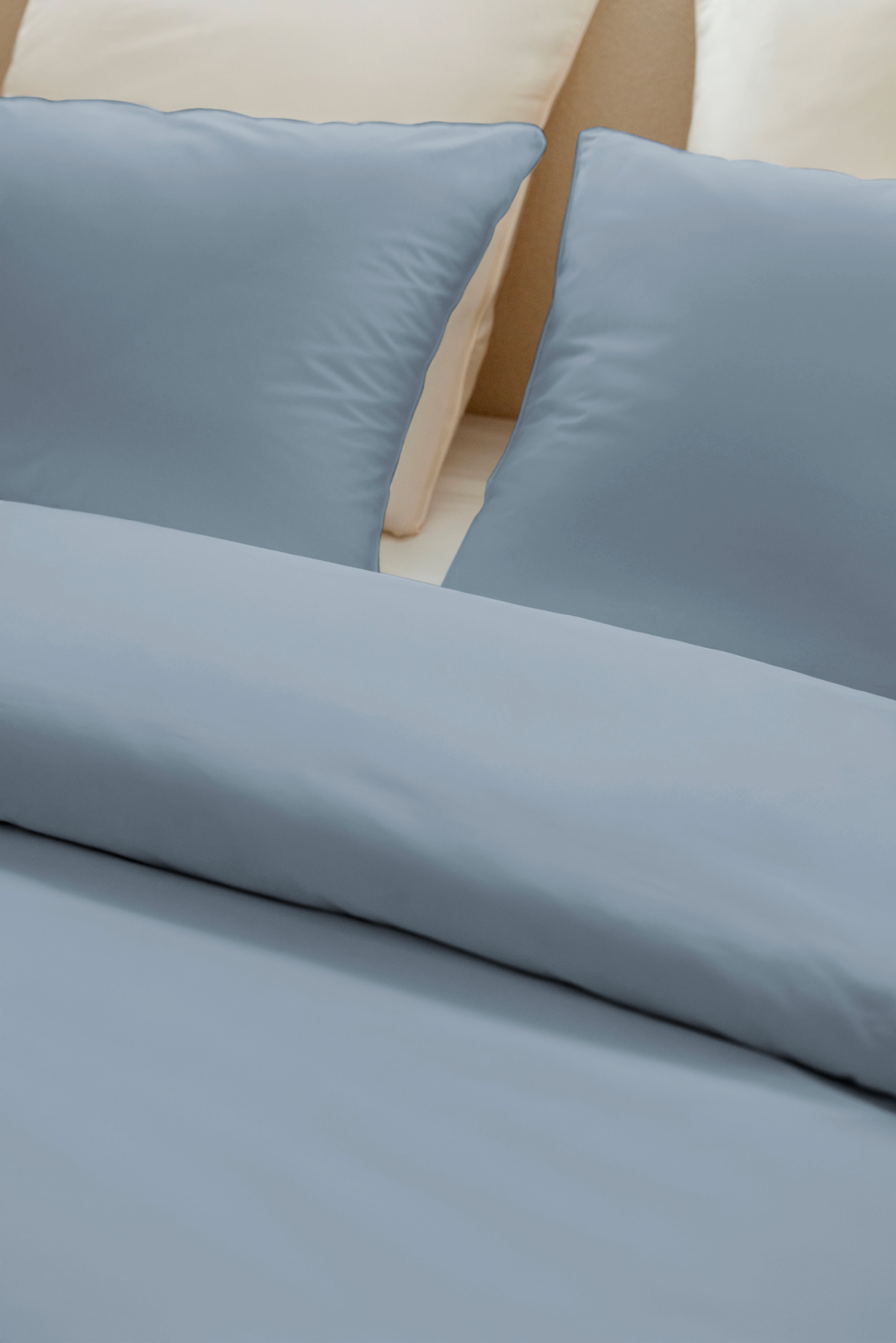 Parure de lit percale de coton - Bleu