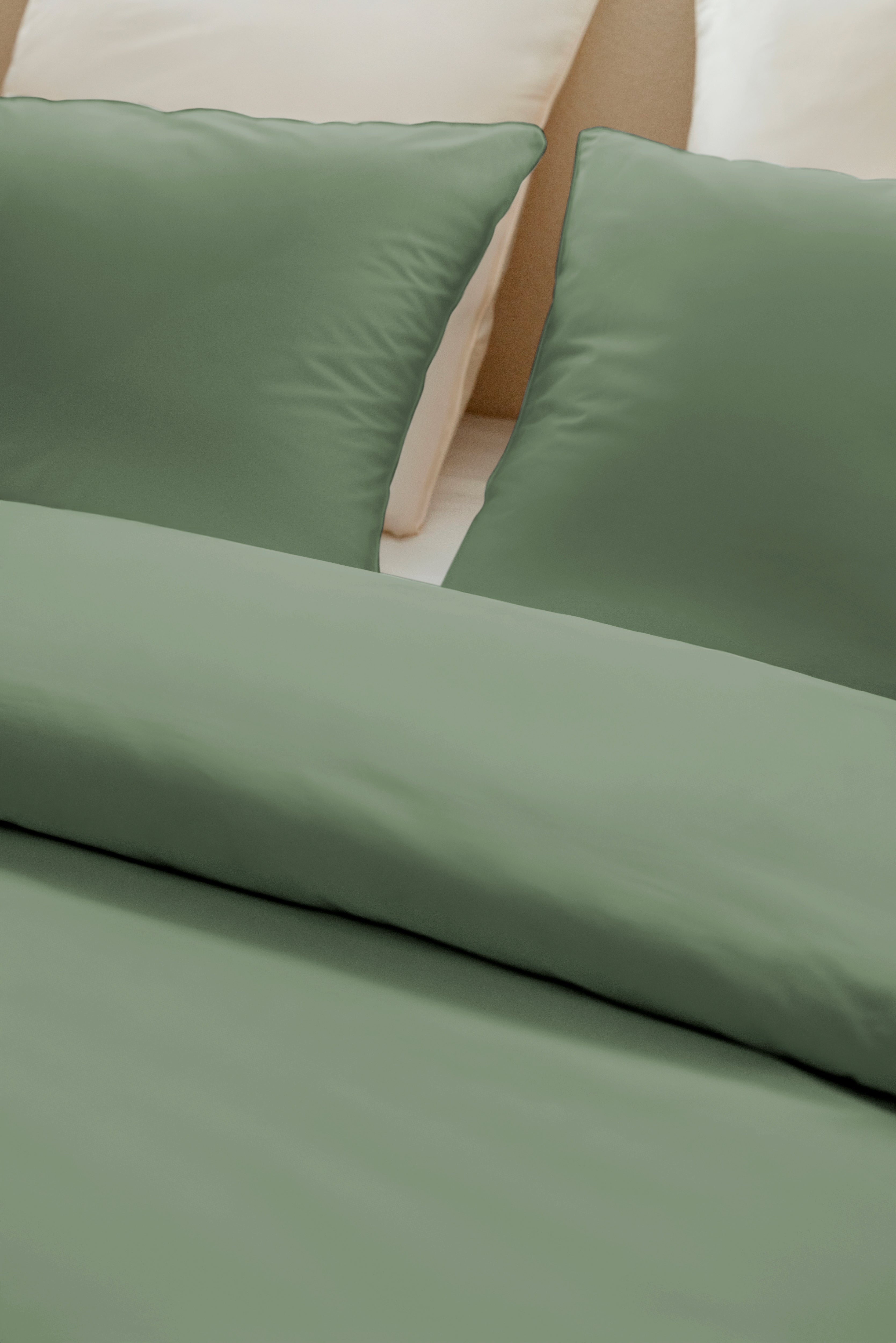 Parure de lit percale de coton - Vert