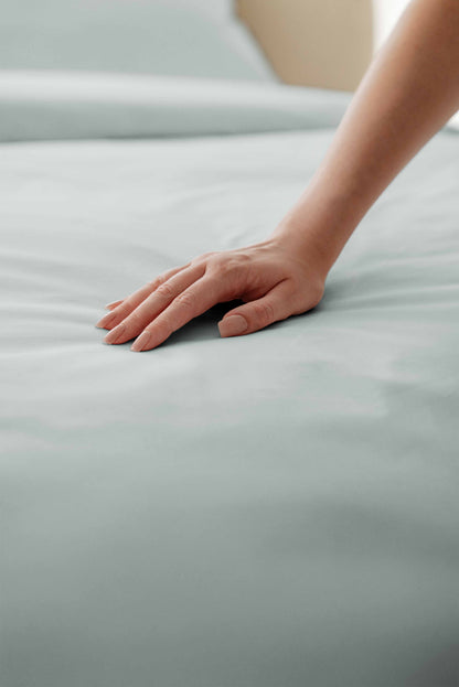 Housse de couette percale lavée - 8 coloris au choix