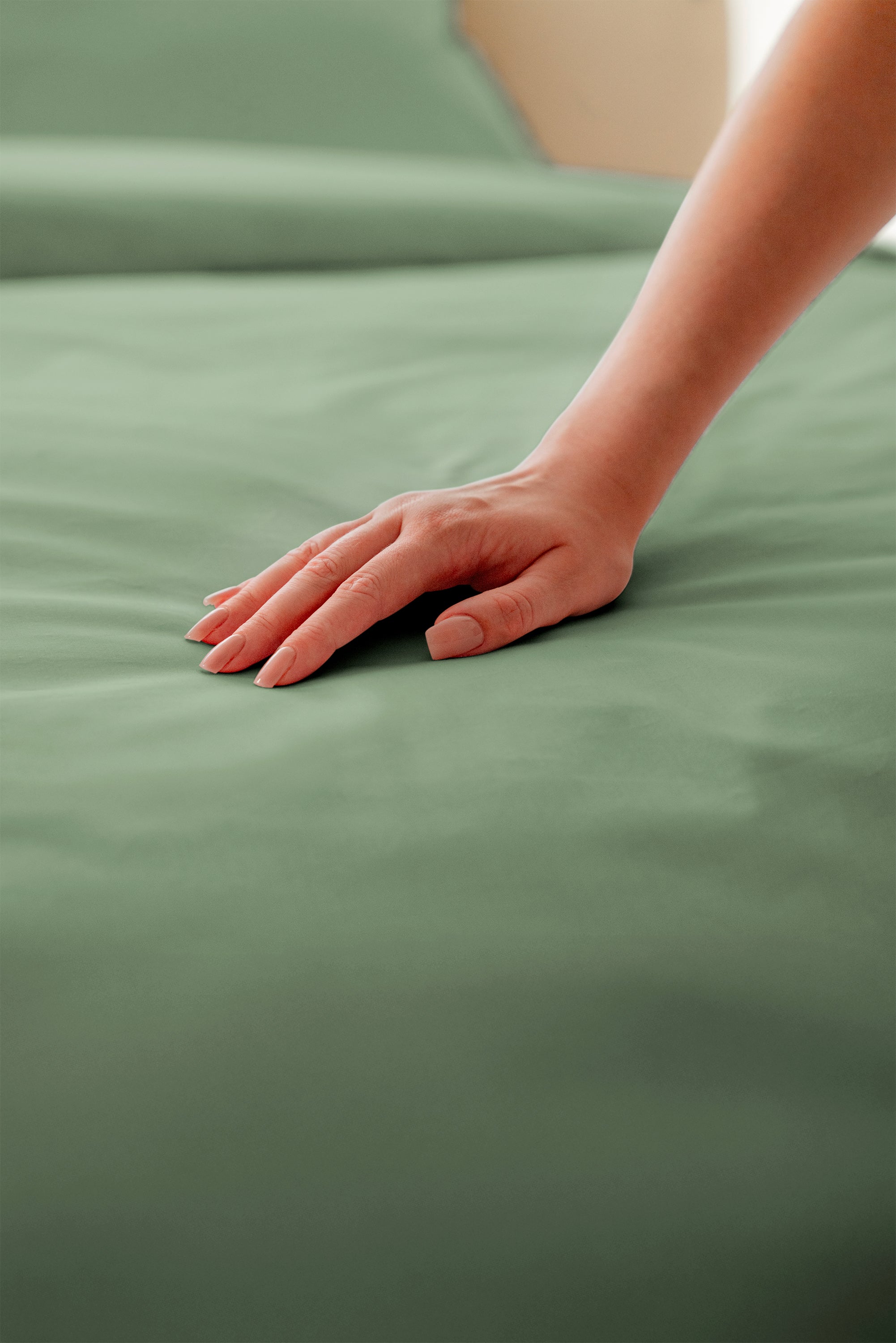 Parure de lit percale de coton - Vert