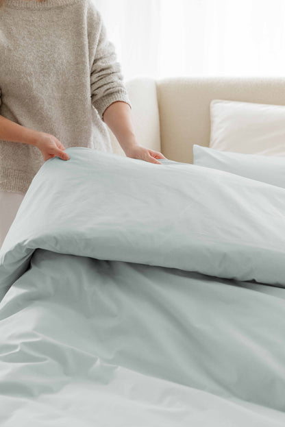 Housse de couette percale lavée - 8 coloris au choix