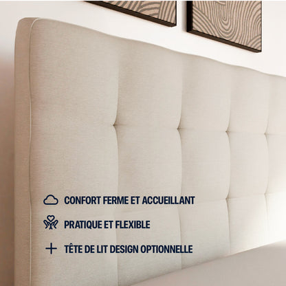 Lit Sommier - 3 coloris au choix