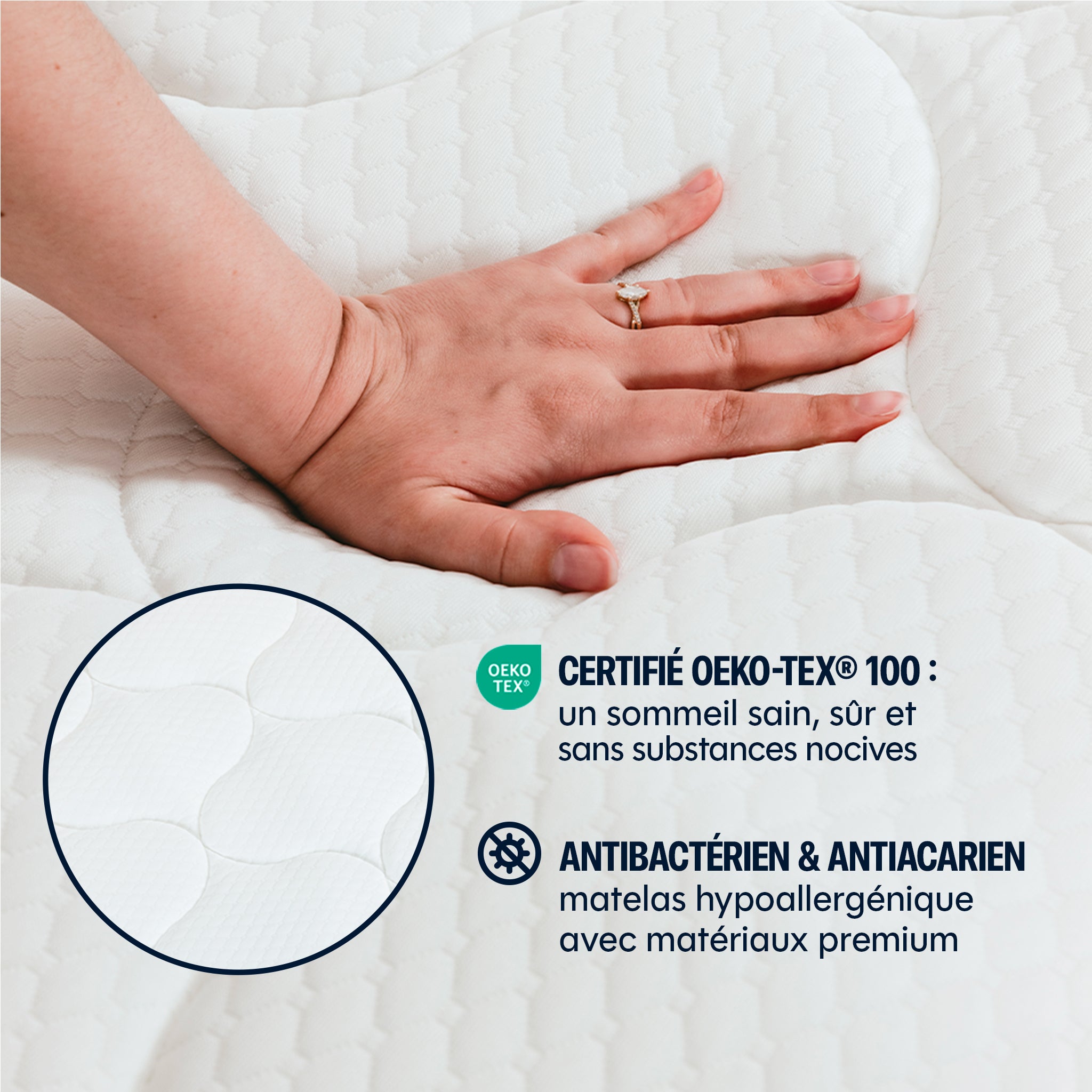 Mila hybrid mattress - foam and springs - 22cm