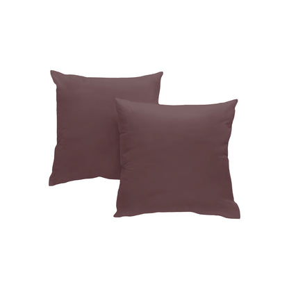 Cotton percale pillowcases x2 - 5 colors to choose from