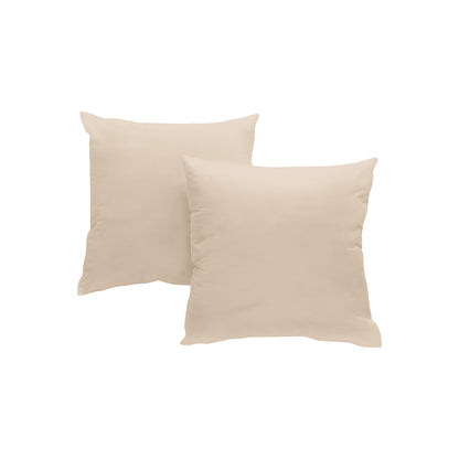 Taie d'oreiller percale lavée x2 - 7 coloris au choix