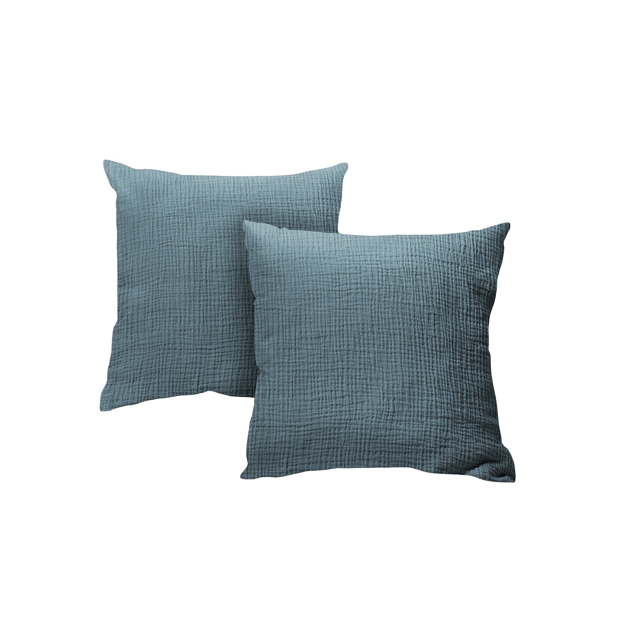 Taie d'oreiller gaze de coton x2 - 4 coloris au choix