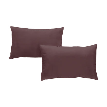 Cotton percale pillowcases x2 - 5 colors to choose from