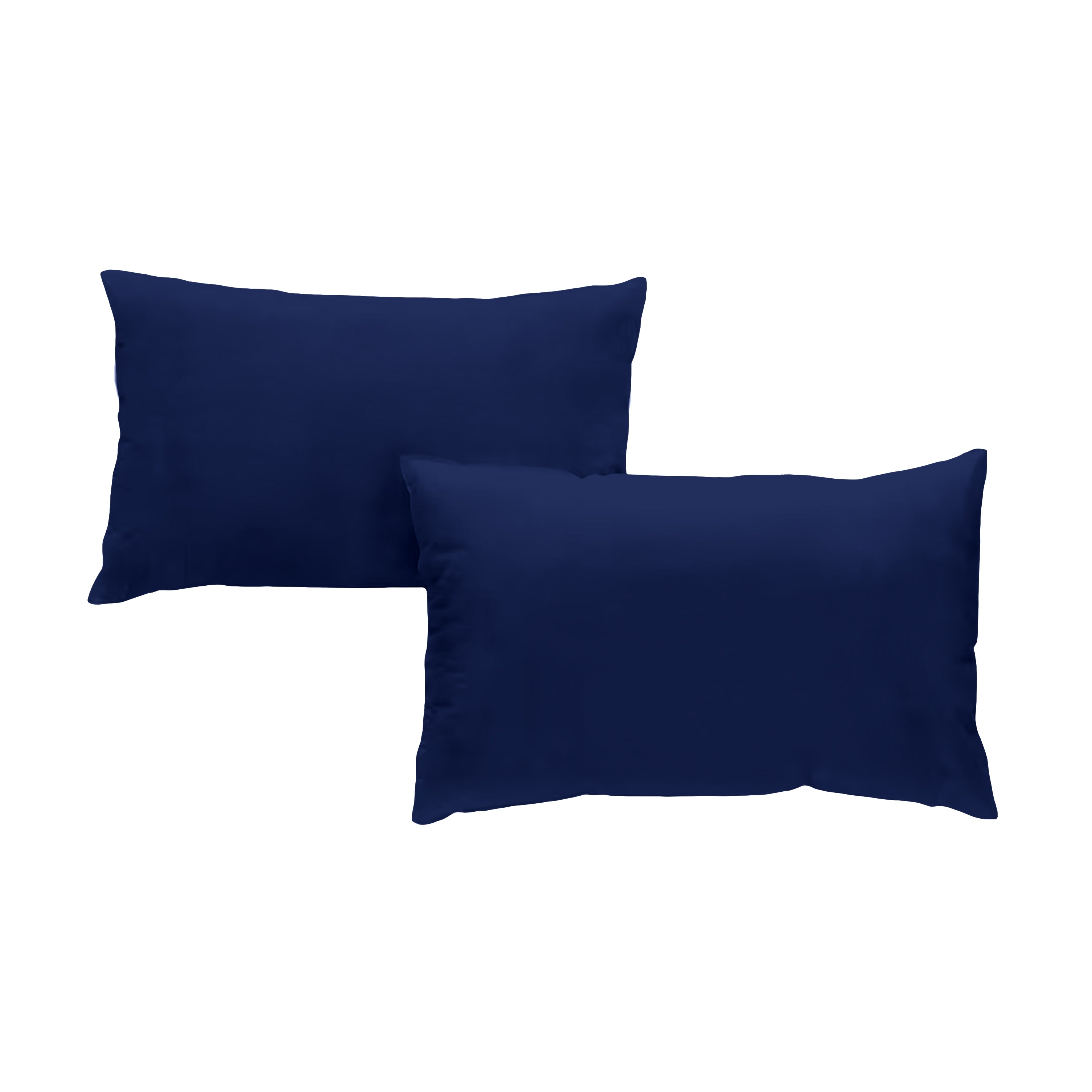 Taie d'oreiller percale de coton x2 - 5 coloris au choix