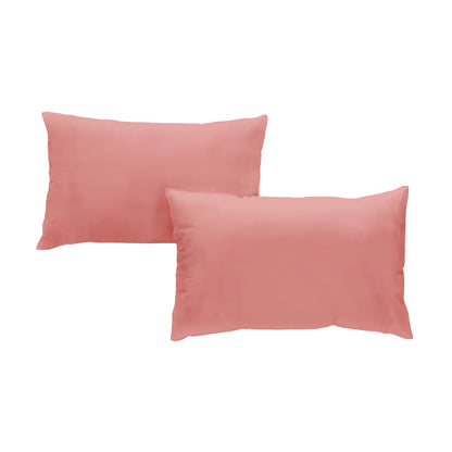 Taie d'oreiller percale de coton x2 - 5 coloris au choix