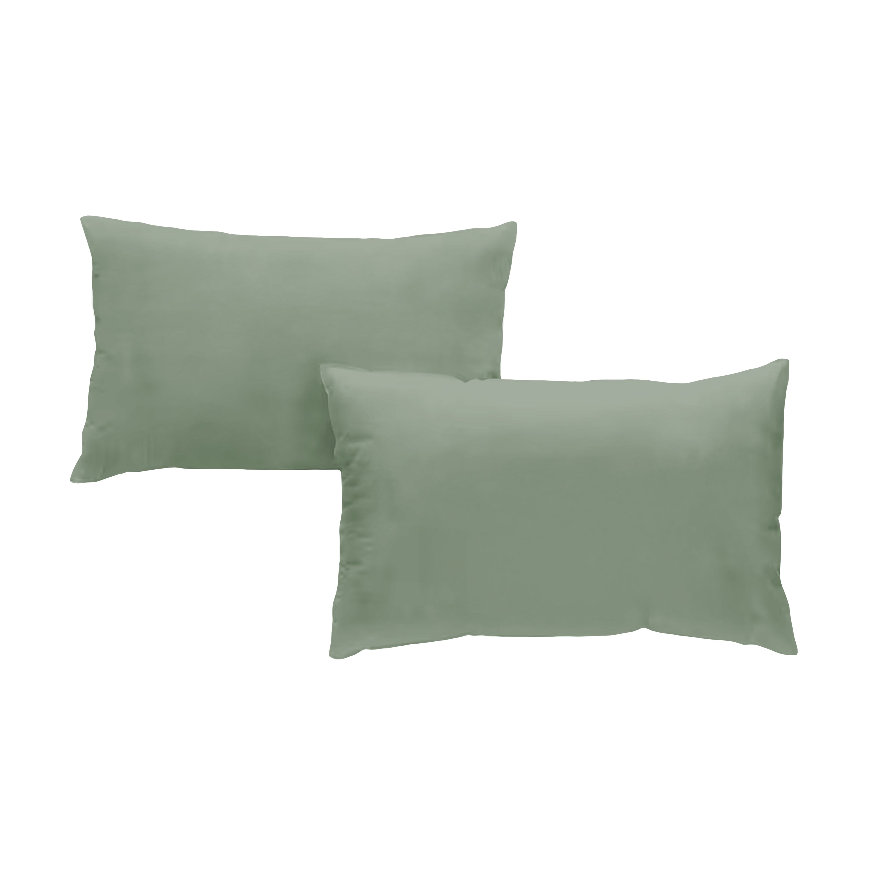 Taie d'oreiller percale de coton x2 - 5 coloris au choix