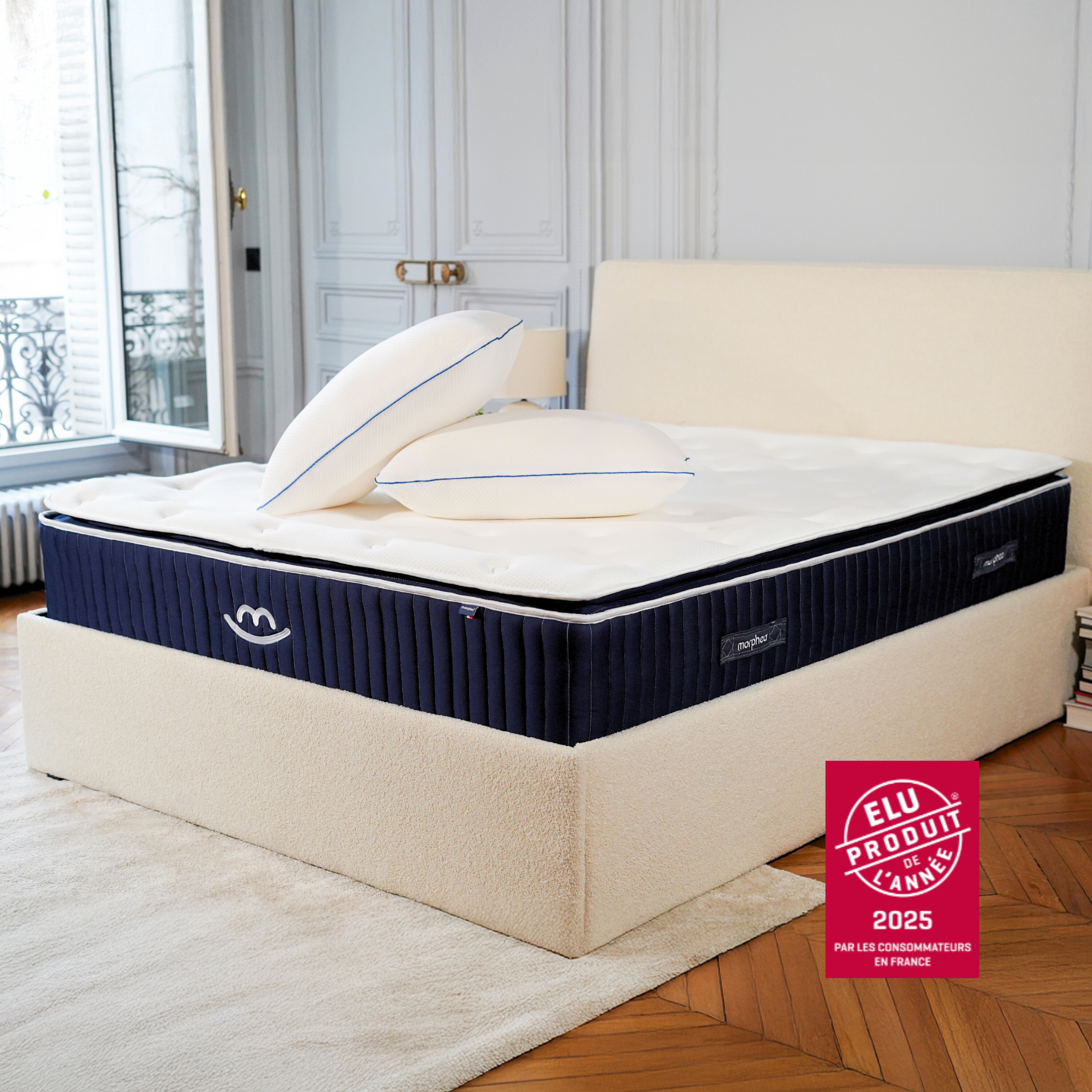 Pack Hybride Victoria 2 places 30cm + 2 Oreillers Memory Air