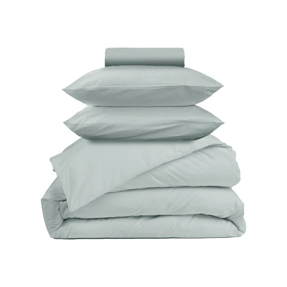 Parure de lit percale lavée - Hint of mint