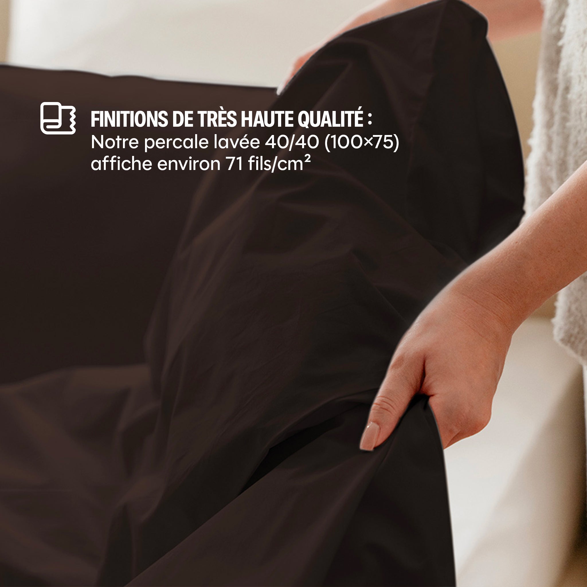 Housse de couette Coton lavé - 2 coloris au choix