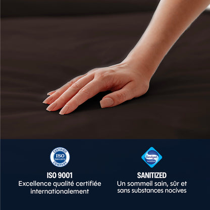 Taie d'oreiller coton lavé x2 - 2 coloris au choix