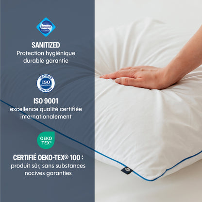 Pack Matelas hybride Mila - mousse et ressorts + 2 oreillers