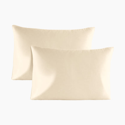 Parure de lit satin de coton - Beige