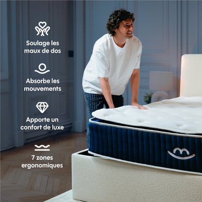 Matelas Hybride Luxe Victoria Plus - Soutien renforcé - 30 cm