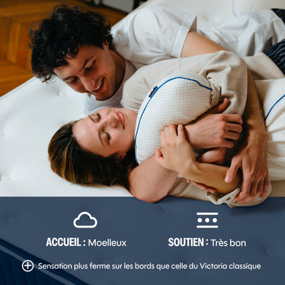 Matelas Hybride Luxe Victoria Plus - Soutien renforcé - 30 cm