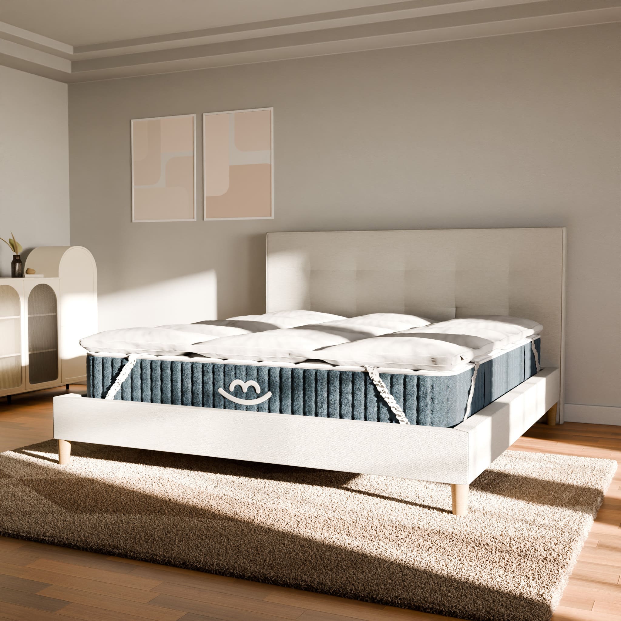 Pack Confort Premium - Matelas 26cm mémoire de forme et surmatelas coton