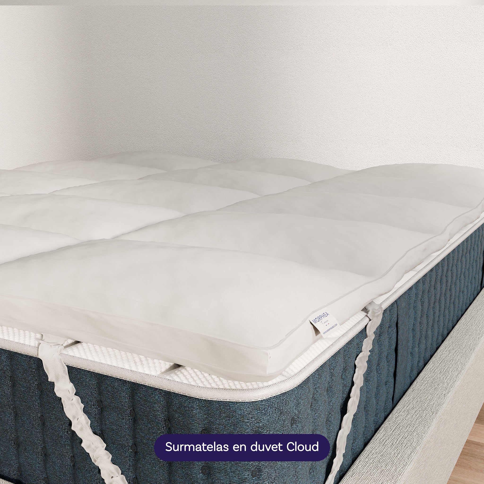 Pack Confort Premium - Matelas 26cm mémoire de forme et surmatelas coton