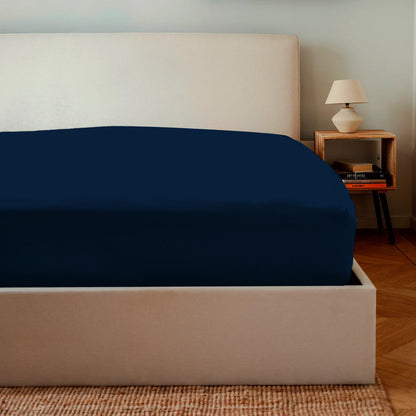Draps housse bleu