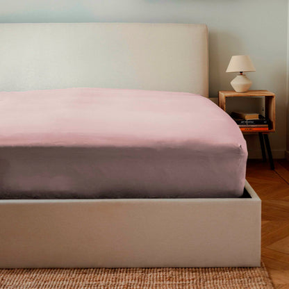 draps housse rose