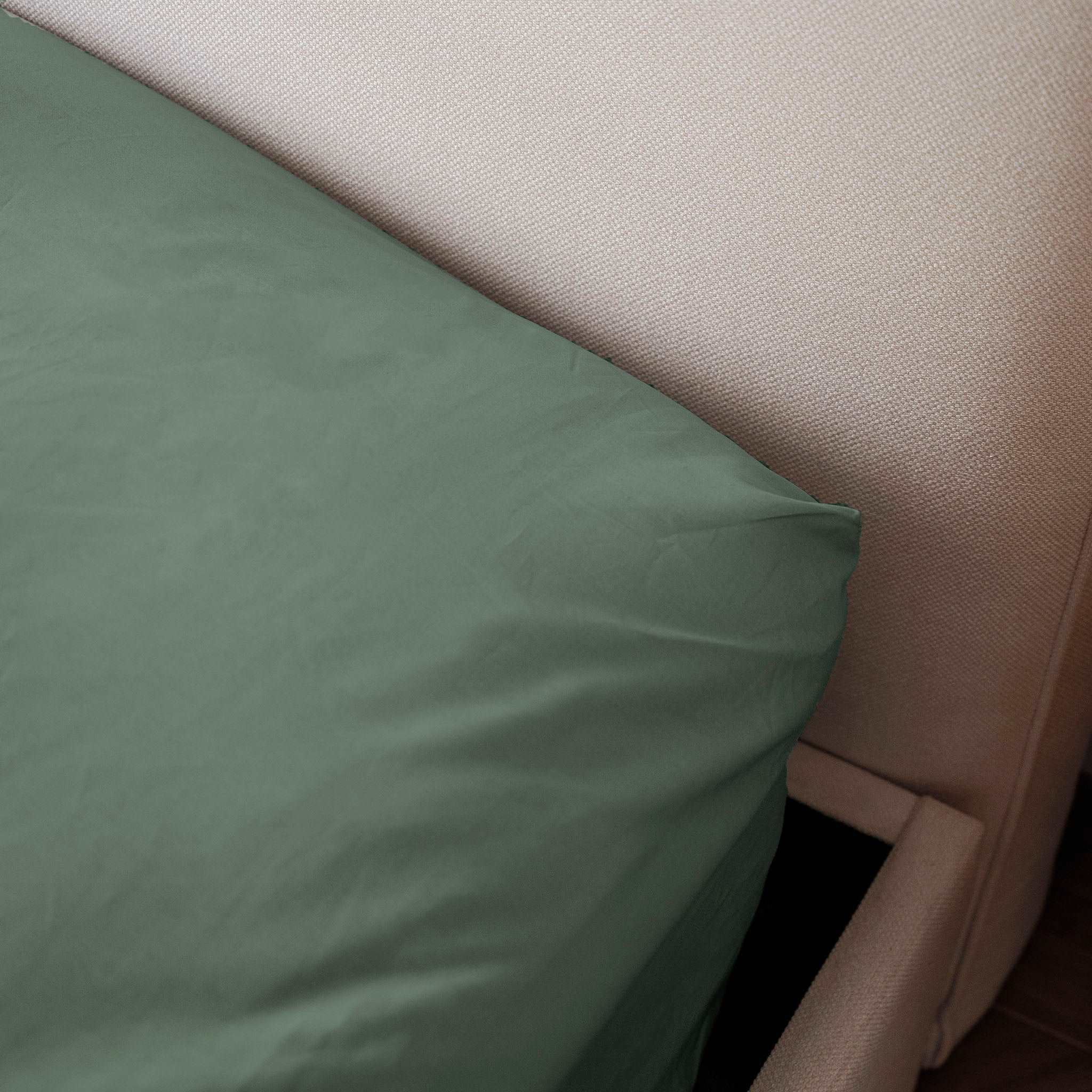 Parure de lit percale de coton - Vert