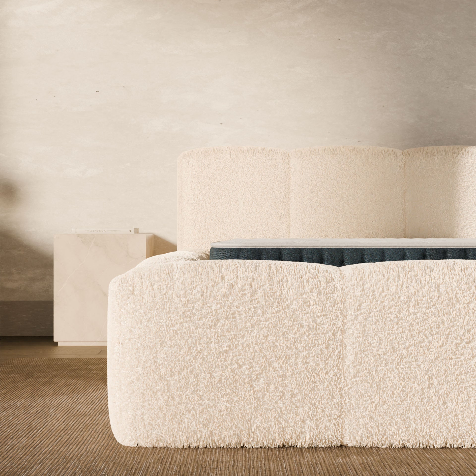 Ensemble lit coffre Equinox et matelas à mémoire de forme Jade - 26cm