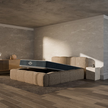 Ensemble lit coffre Equinox et matelas à mémoire de forme Jade - 26cm