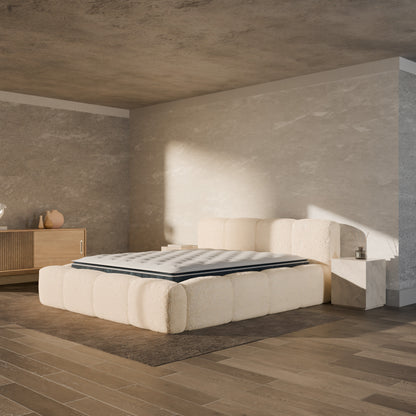 Ensemble lit coffre Equinox et matelas à mémoire de forme Victoria - 30cm