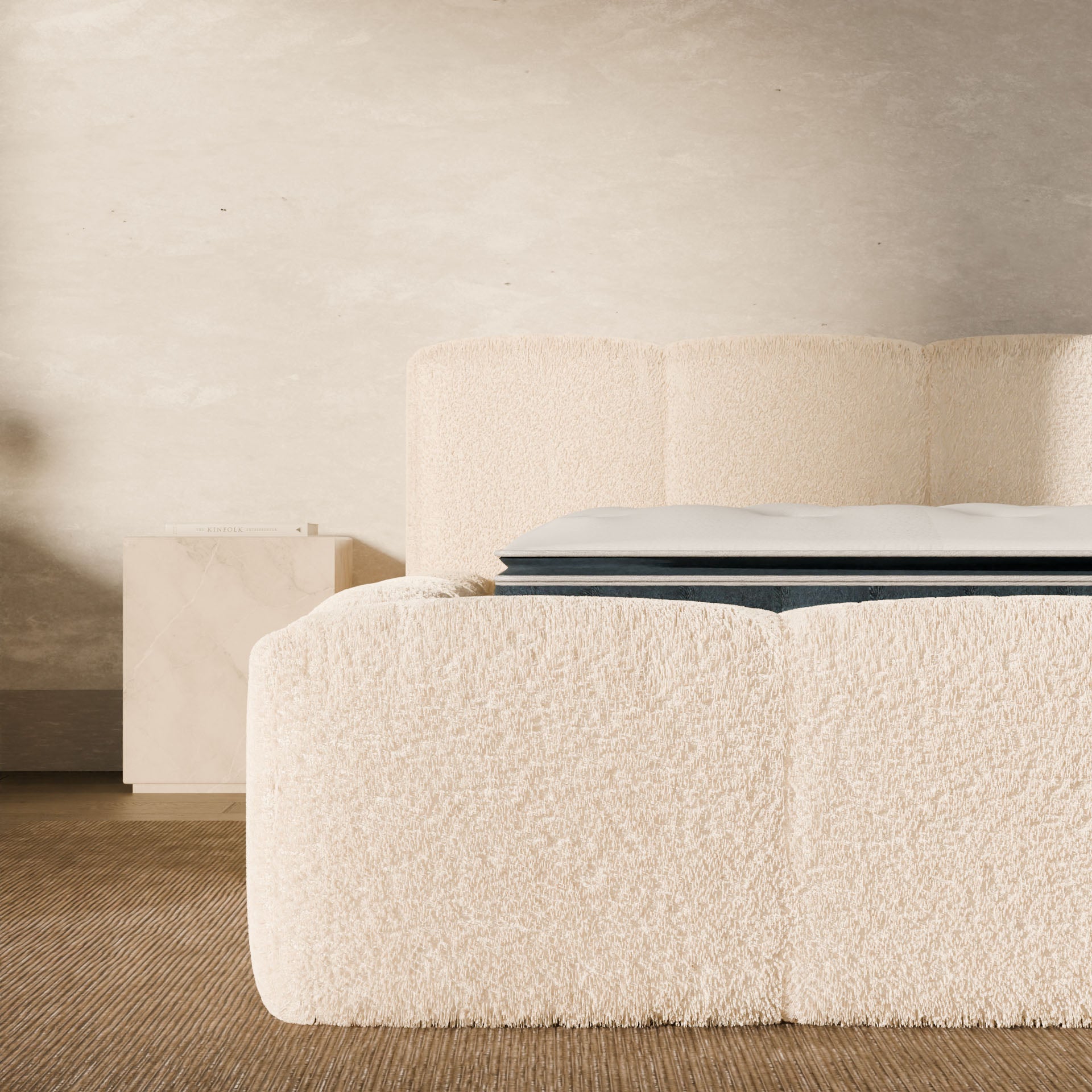Ensemble lit coffre Equinox et matelas à mémoire de forme Victoria - 30cm