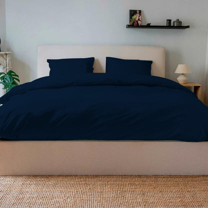 Housse de couette bleu