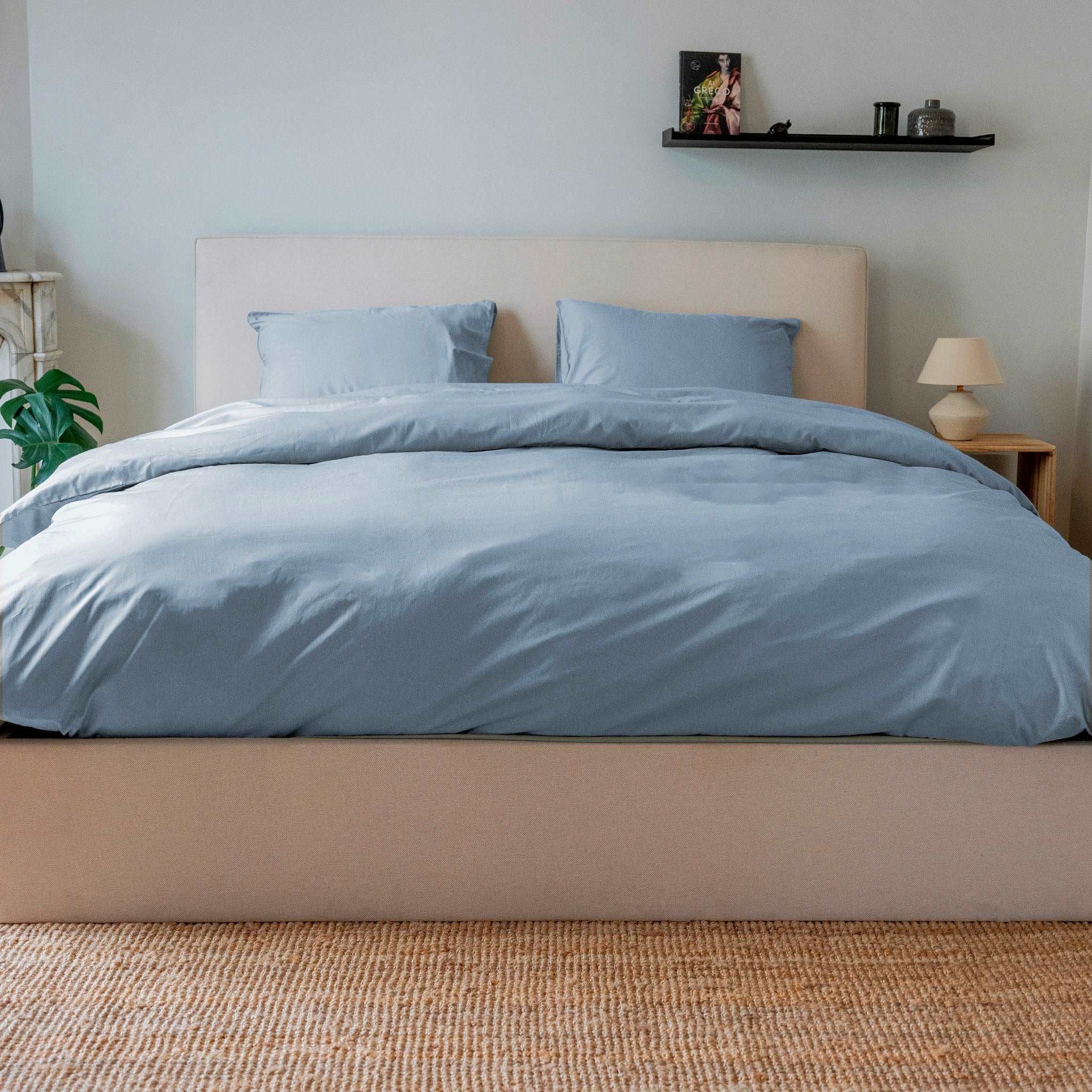 housse de couette bleu