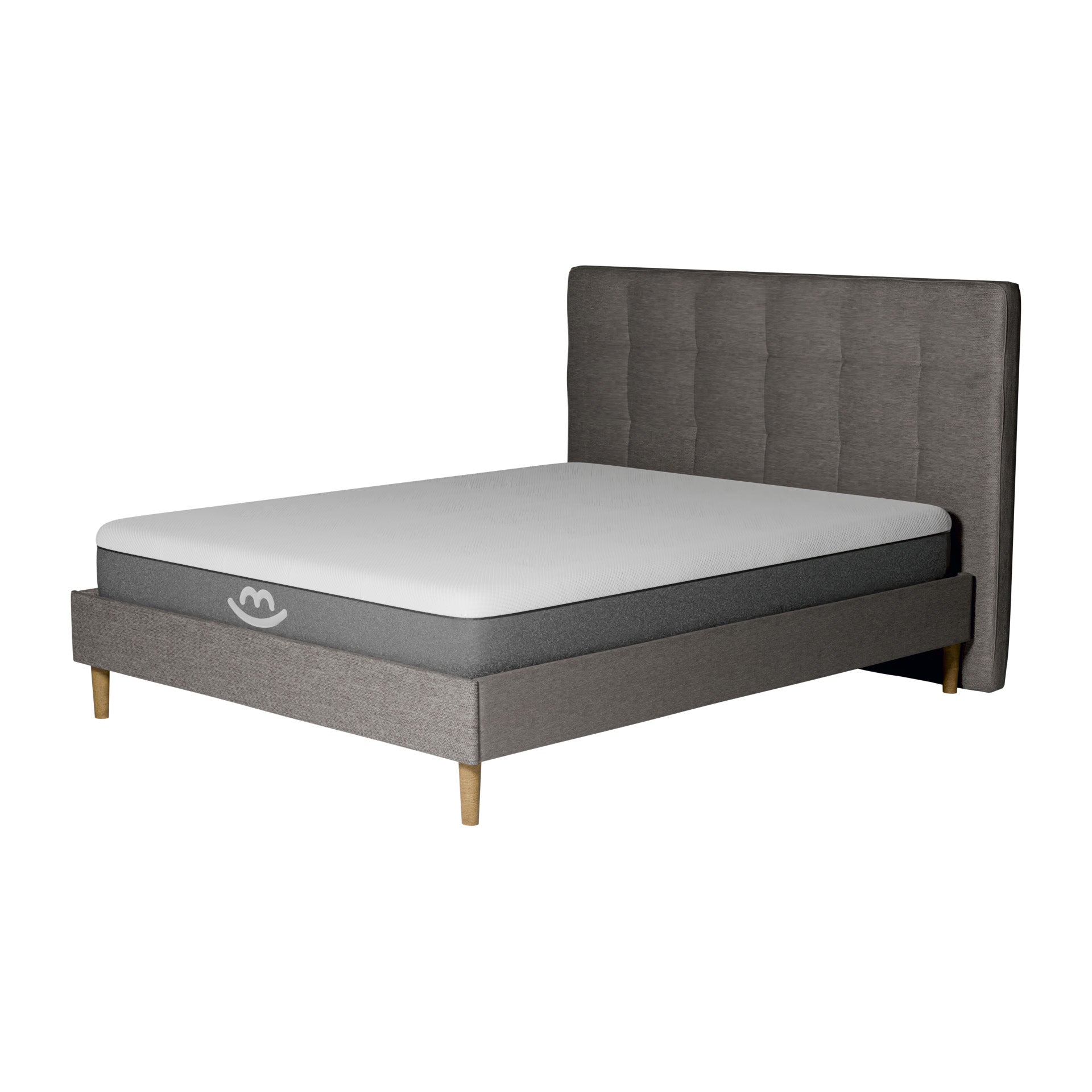Ensemble lit et matelas latex et mousse Gaia - 25cm