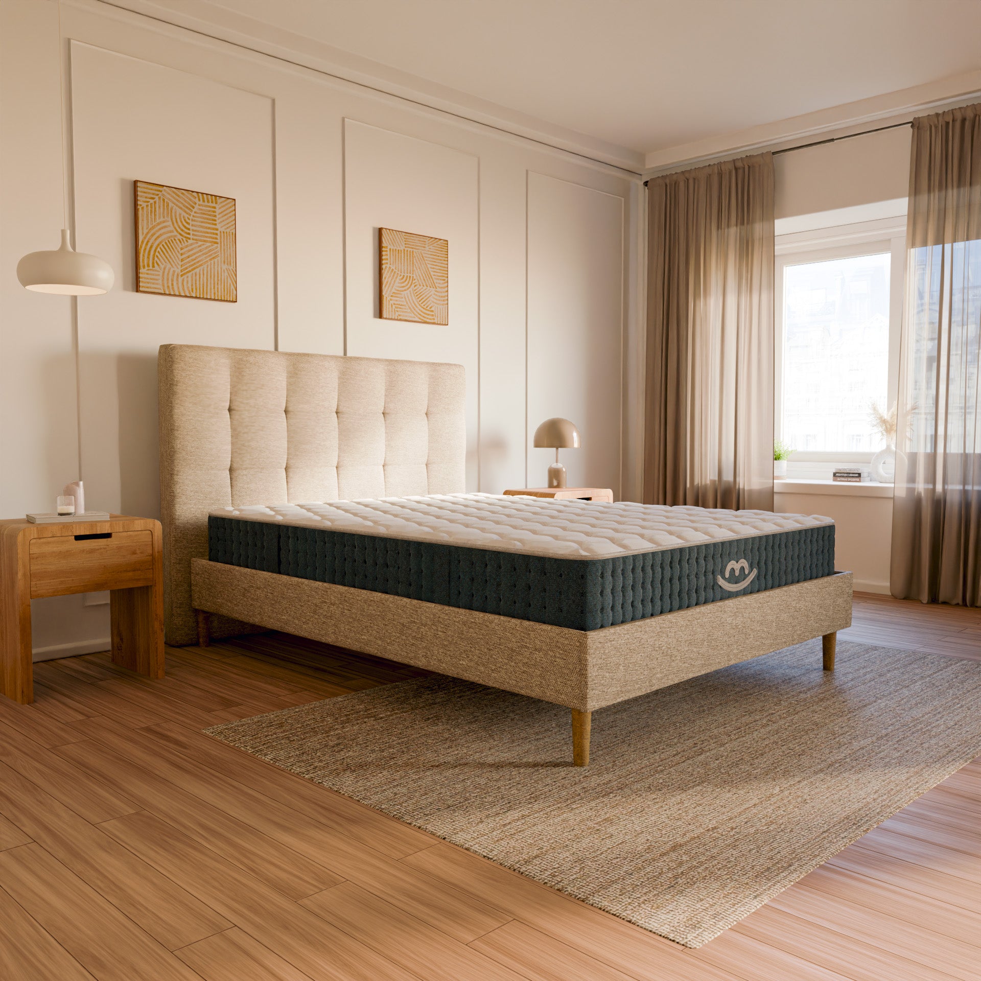 Ensemble lit et matelas à mémoire de forme Jade - 26cm